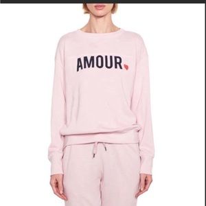 Sundry Amour Graphic Heart Pullover